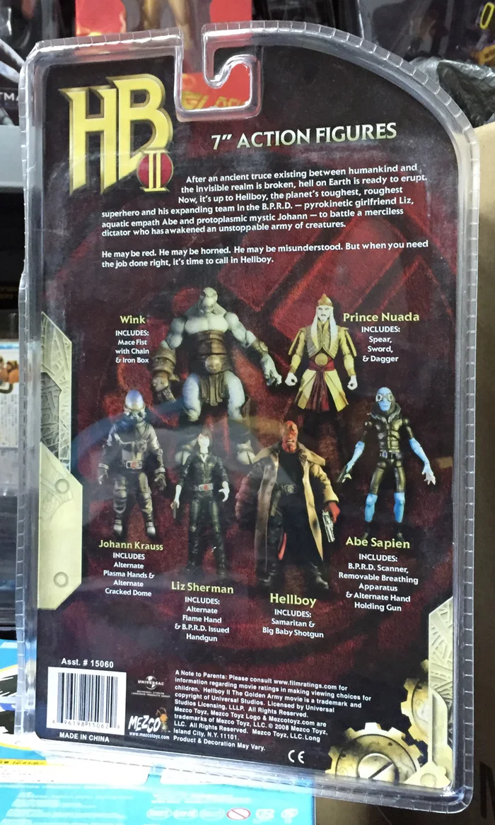 Новое поступление Mezco Хеллбой 2 Золотая армия серии ранения Самаритянин пистолет