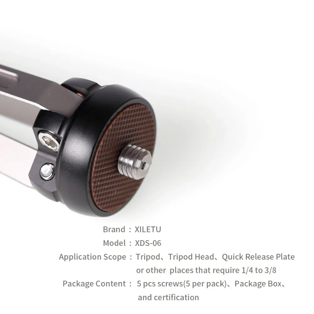 Винты для адаптера XILETU диаметром 1/4-3/8 можно использовать на штативе головке