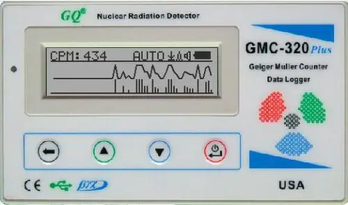 Счетчик Гейгера GQ GMC 320 + V4 детектор ядерного излучения бета гамма