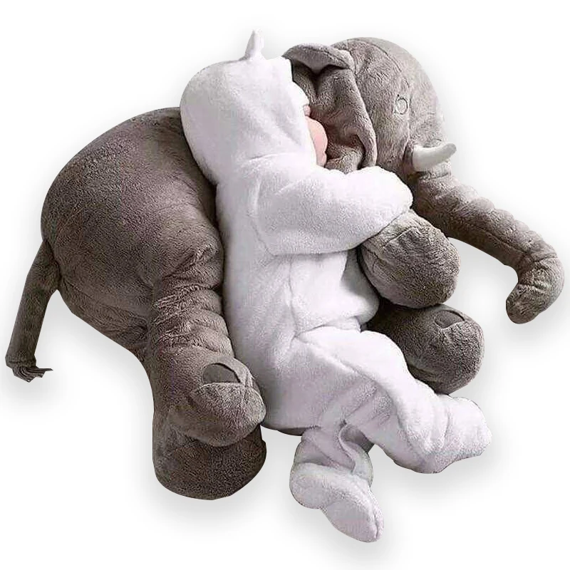 

Elephant Plush Pillow Baby Sleeping Back Cushion Baby Elephant Stuffed Animal Toy 60CM Stuffed Elephant Doll Baby Toys Gifts