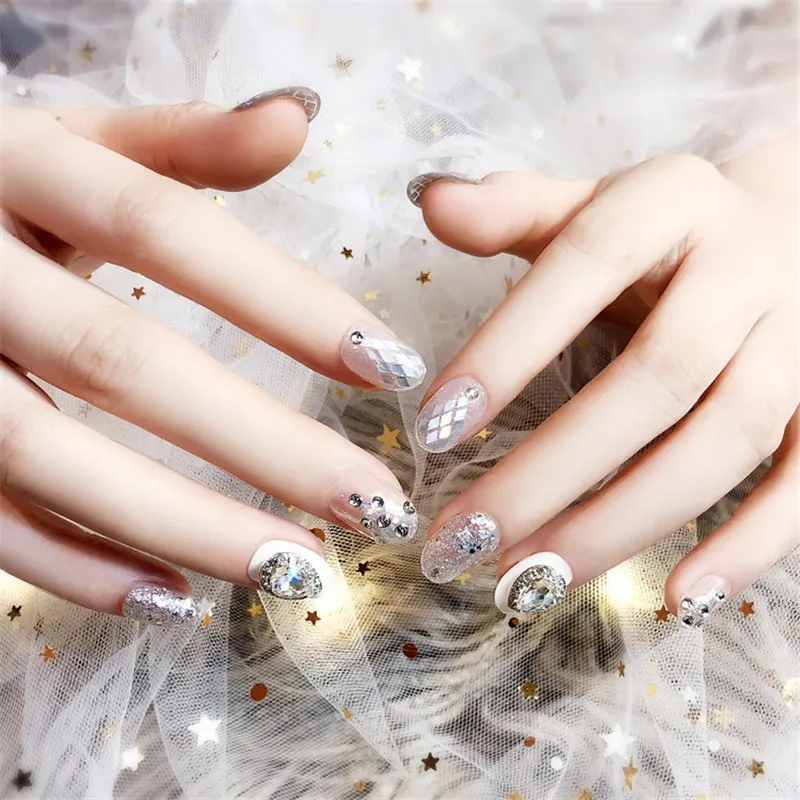 24 шт. декоративные блестящие стразы для дизайна ногтей|Накладные ногти| |