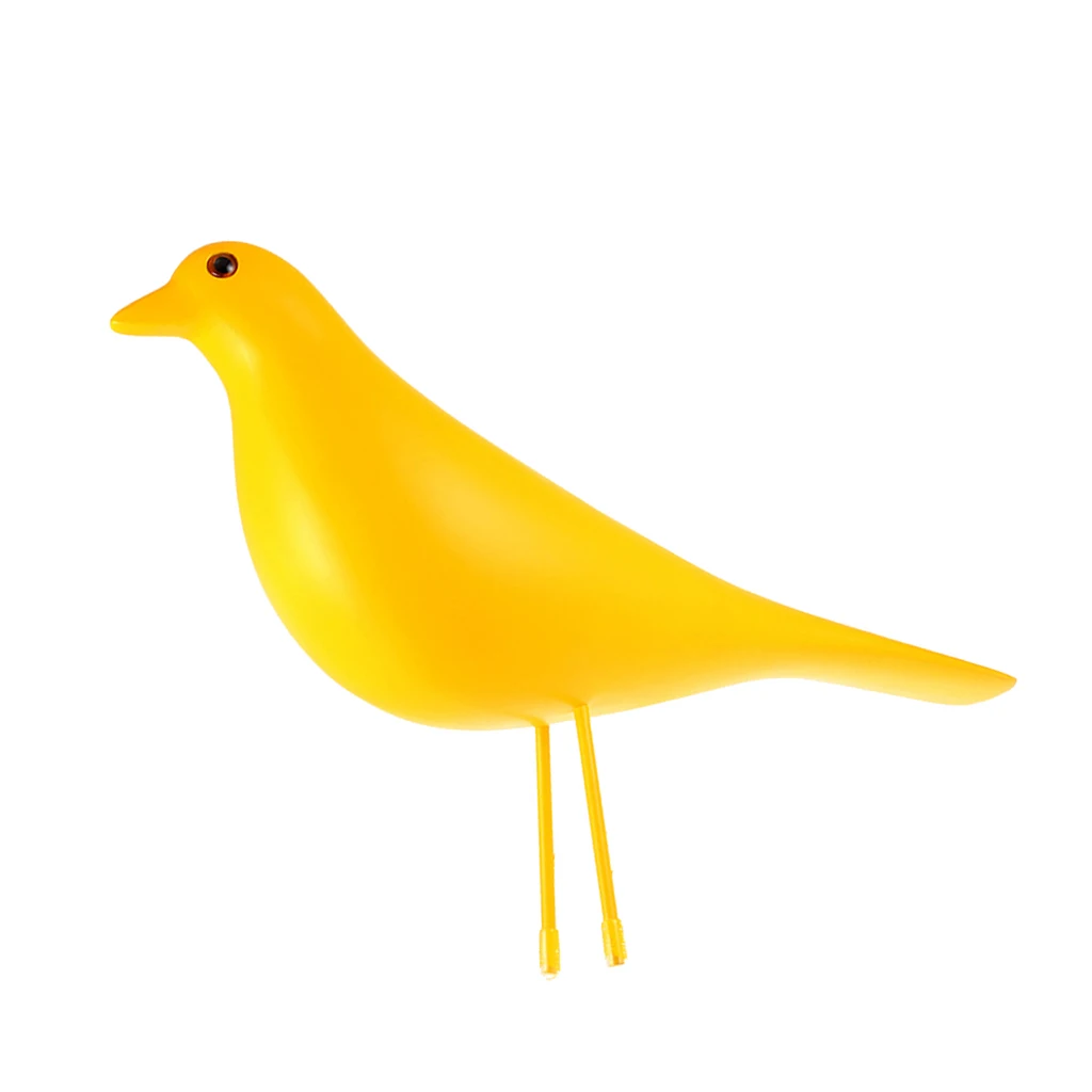 Yellow Современная нордическая статуя птицы из смолы, статуэтка, модель, домашний бар, орнамент, декор для спальни, художественный дизайн, цветное украшение для дома, спальни - Цвет: Yellow