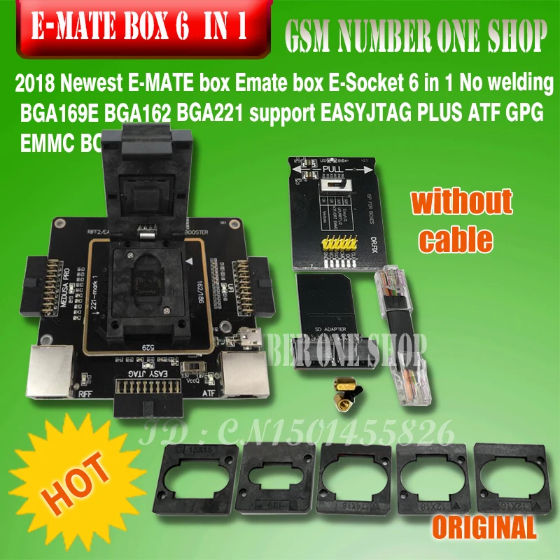 Женская электронная розетка Emate pro 6 в 1 без сварки BGA169E BGA162 BGA221 с поддержкой Medusa Pro