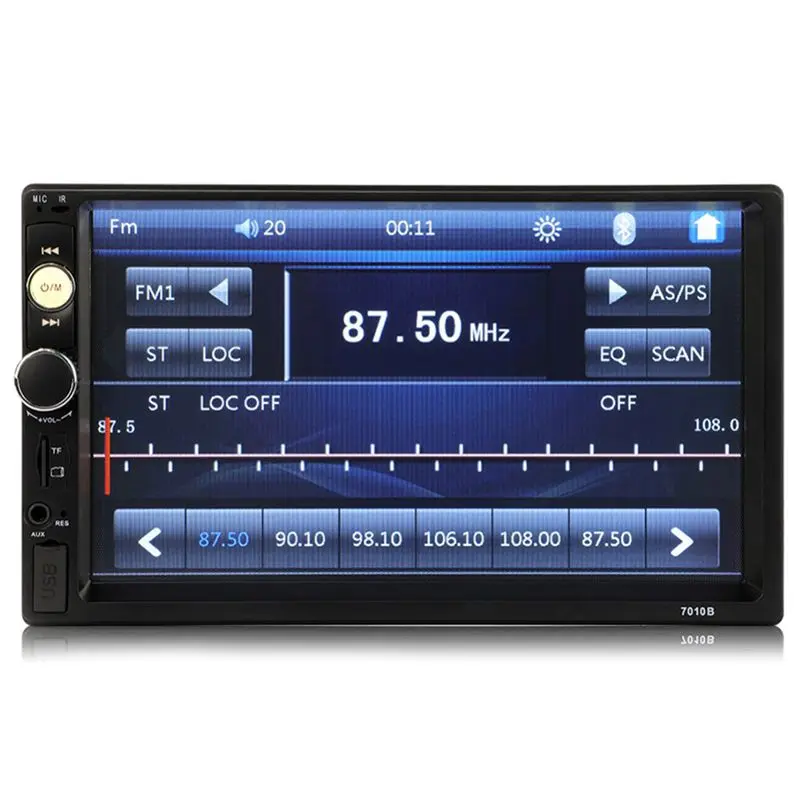 Обновление 7010B 2 Din Автомобильный Радио 7 дюймов плеер Mp5 нажатие на экран Bluetooth