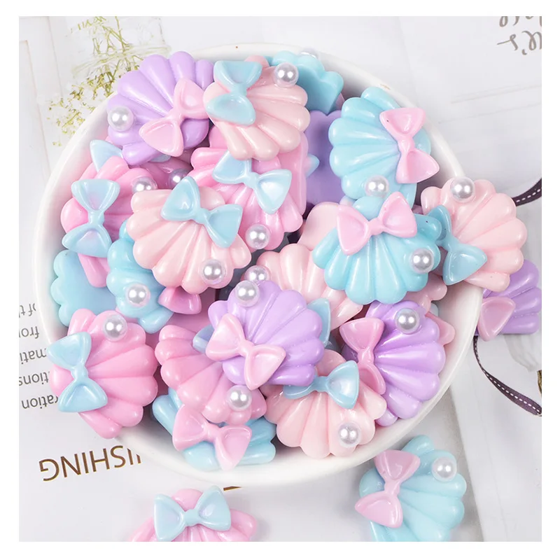 10 шт./пакет имитация жемчуга в виде ракушки поставки слаймов супер светильник