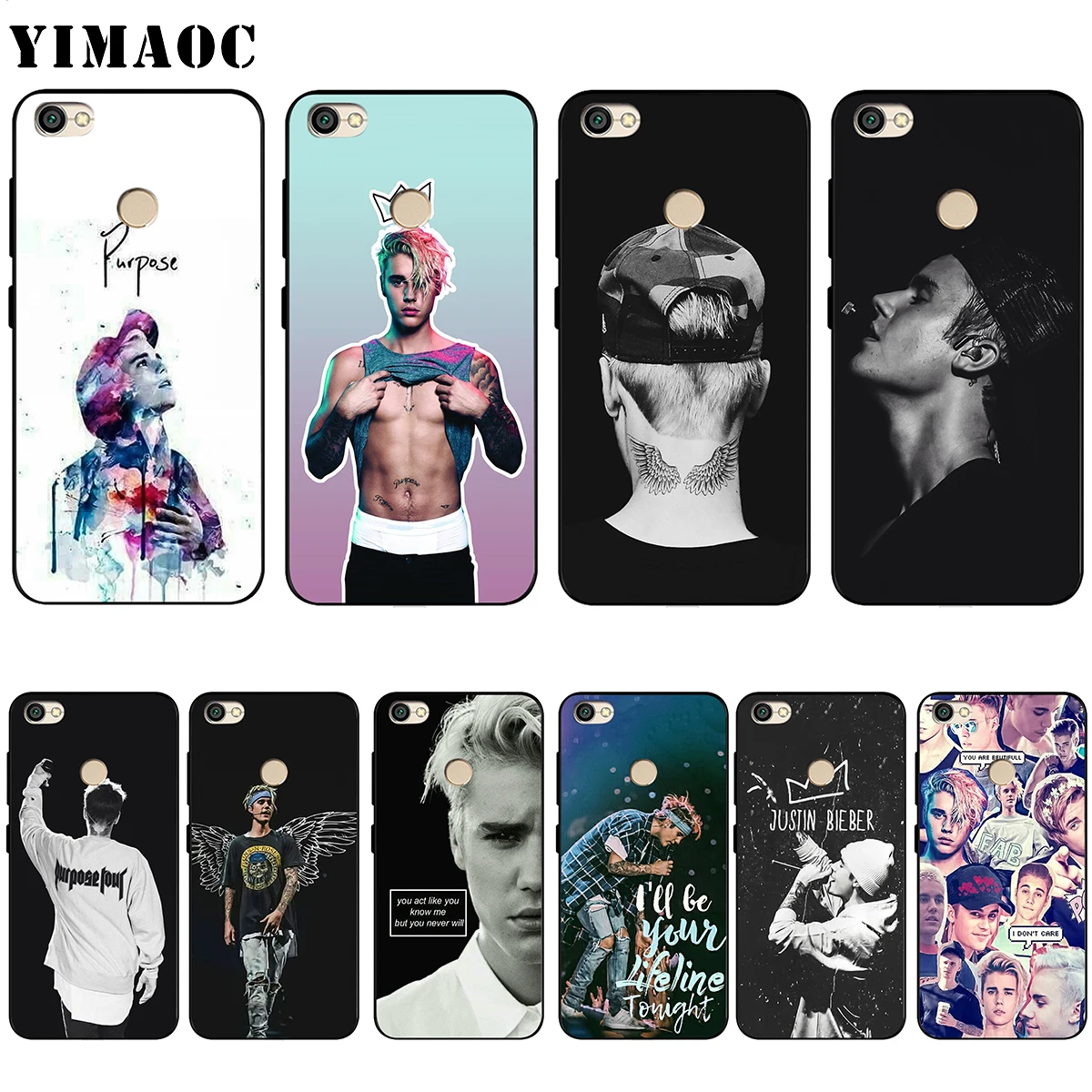 Силиконовый чехол YIMAOC Justin Bieber для Xiaomi Redmi Note 4 4x 4a 5 5a 6 8 Pro Prime Plus|Бамперы| |