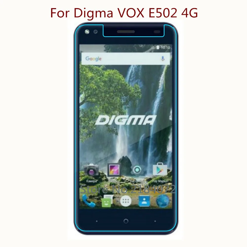 Защитное стекло 9H 2.5D для телефона Digma VOX E502 4G закаленное смартфона Передняя пленка