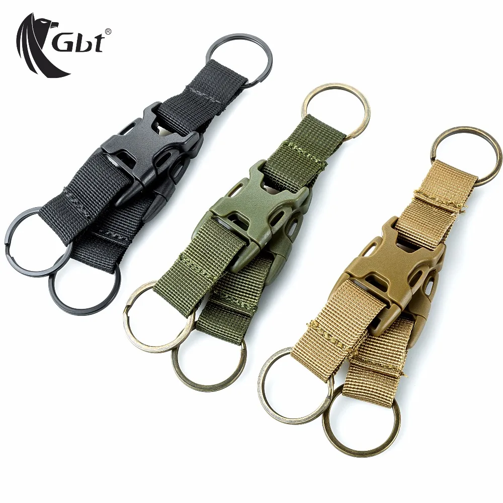Уличное тактическое снаряжение нейлоновая лента с тремя кольцами пряжка ремень