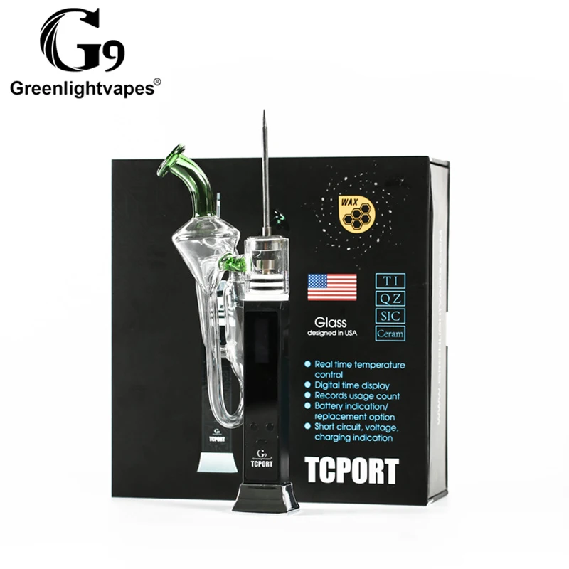 G9 Tcport портативный H испаритель enail сухой травы концентрат воска ручка Dab Rig пара с пузырьком курительная трубка воск banger ecig 0C