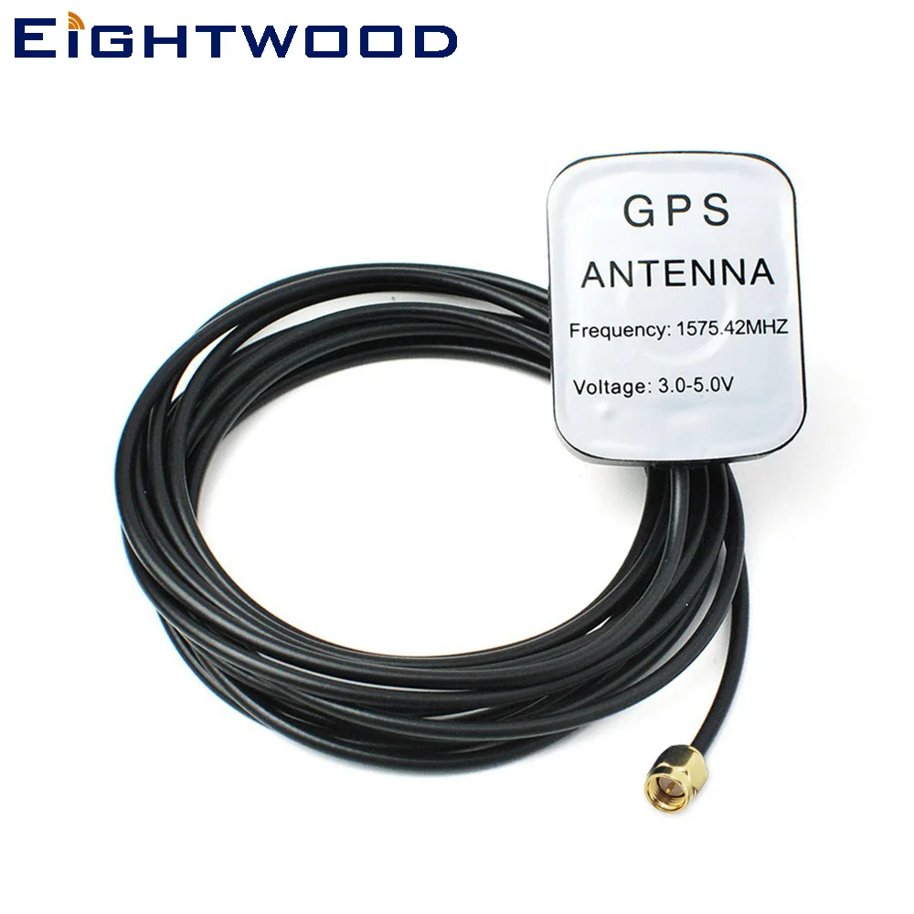 

Eightwood 3 метра усиленный сигнал GPS приемник антенна с SMA разъемом штекер RF разъем 1575,42 МГц