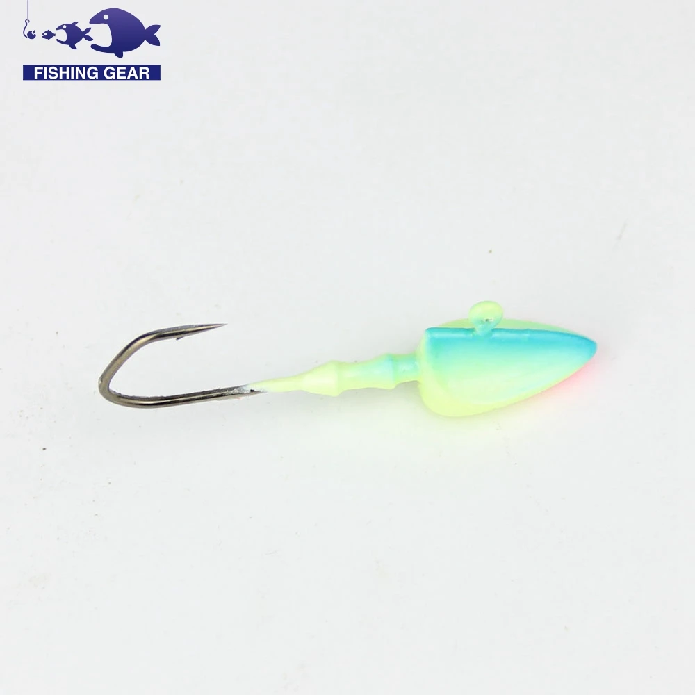 14g fishing lead jig head hook 3pcs sea bass ice carp hooks triangle bait leurre peche pesca | Спорт и развлечения
