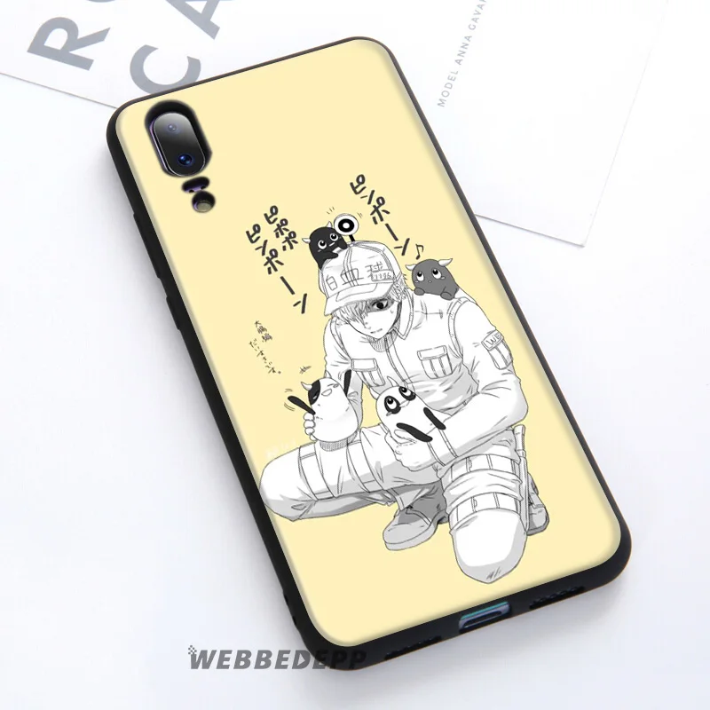 WEBBEDEPP Cells At Work аниме мягкий чехол для Huawei P30 P20 Pro P10 P9 Lite 2017 P Smart 2019 и Nova 3 3i Y9 |