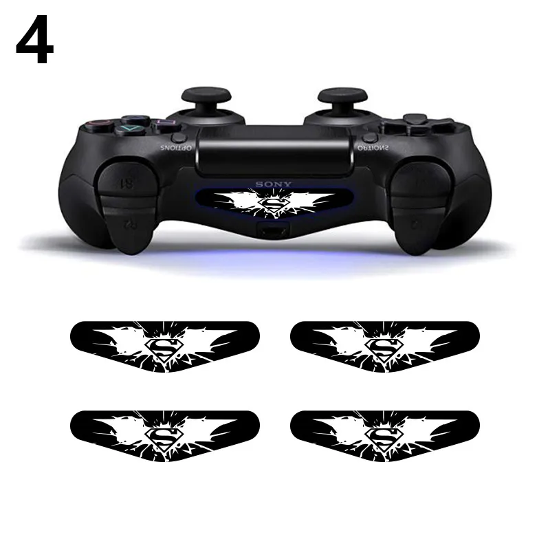 4 4 шт./лот светодиодный светильник штрих-наклейка для Playstation 4 PS4 пользовательская наклейка игровой светильник стикер для PS4 Dualshock контроллер - Цвет: 4