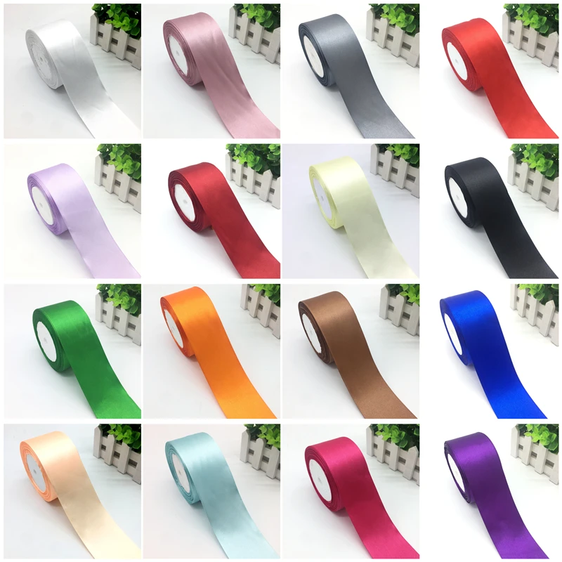 Лента для свадебной вечеринки 5 ярдов 2 дюйма 50 мм|satin ribbon|silk ribbonribbon satin ribbon |