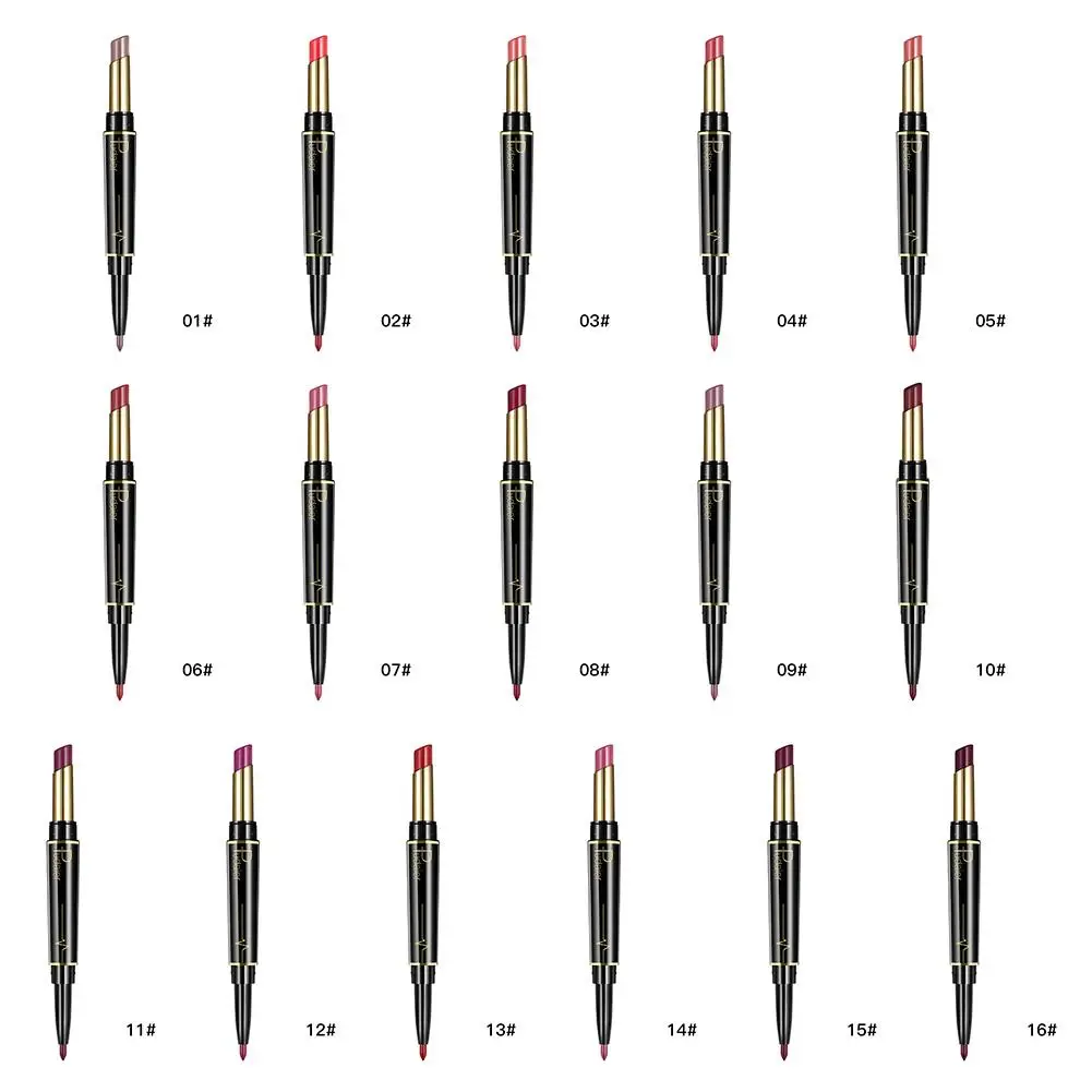 Pudaier двухголовая губная помада Lipliner матовая губная помада вращающаяся губная помада Lipliner антипригарная помада