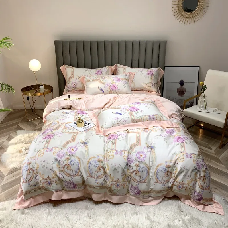 Новый набор пододеяльников в скандинавском стиле супер мягкий тенсель Комплект