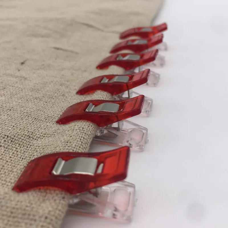 Зажим для лоскутного шитья прочный зажим прозрачный пластиковый