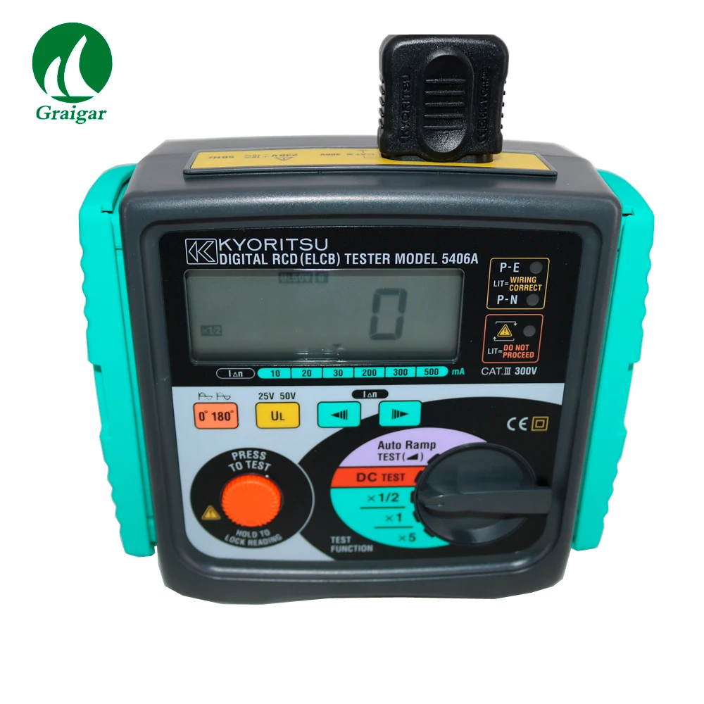 Цифровые тестеры KYORITSU 5406A RCD (ELCB) с 3 светодиодами для проверки правильного
