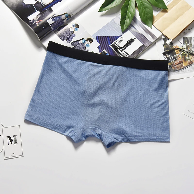 

Antibacterial Male U Convex Boxers Simple Style Light Color Underwear for Men Casual Breathable Elastic Boxers Trunk XXL XXXL