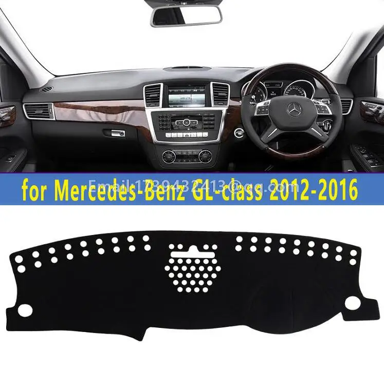 

car dashmats car-styling accessories dashboard cover for Mercedes-Benz GL-CLASS GL300 GL350 GL400 GL450 GL500 GL550 2012-2016