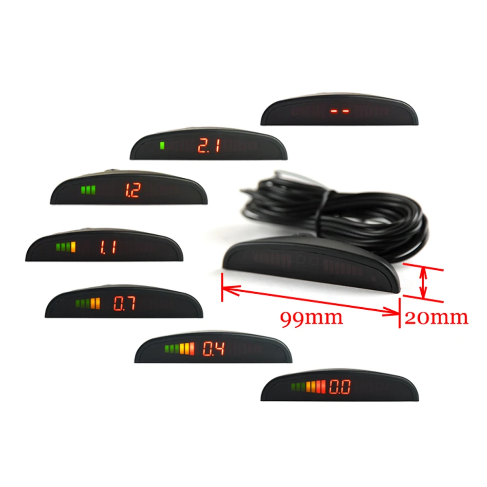 Бегемот комплект автомобильных датчиков парковки Светодиодный дисплей