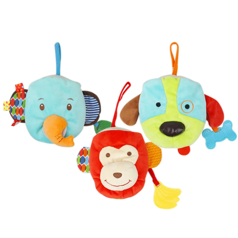 Baby Cloth Books Ratteles With Distorting Mirror Cute Animal Style Toy Infant Early Development Education Toys | Игрушки и хобби