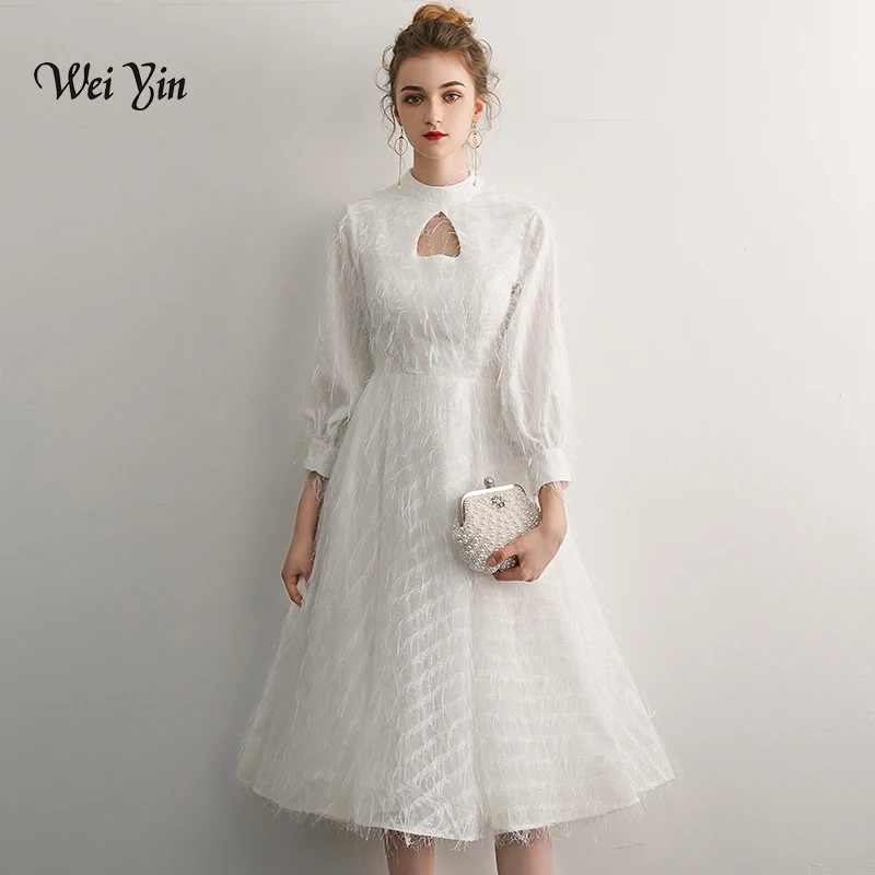 Вечернее платье weiyin De Soiree Новое поступление вечерние платья для невесты белое