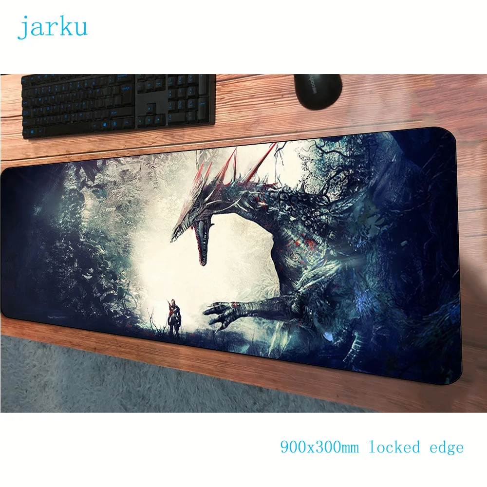 Коврик для мыши dragon age 900x300 мм красивый коврик компьютерной игровые аксессуары на