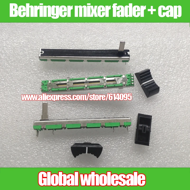 1 шт. 2-канальный двойной B10K оригинальный микшер Behringer fader 7,5 см 7,5 см 75 мм B10KX2 потенциометр B103 6-контактный слайд-потенциометр