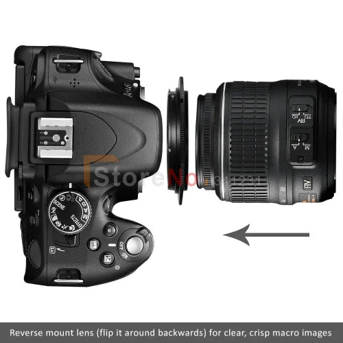 52 мм объектив макро реверсивное Кольцо адаптер для Nikon AF AI mount Nik & n D7100 D600 D800 D3200 D5200