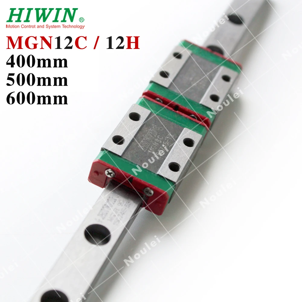 HIWIN MGN12 линейная направляющая 12 мм 1 шт. 400 500 600 рельса с 2 MGN12C MGN12H скользящая каретка