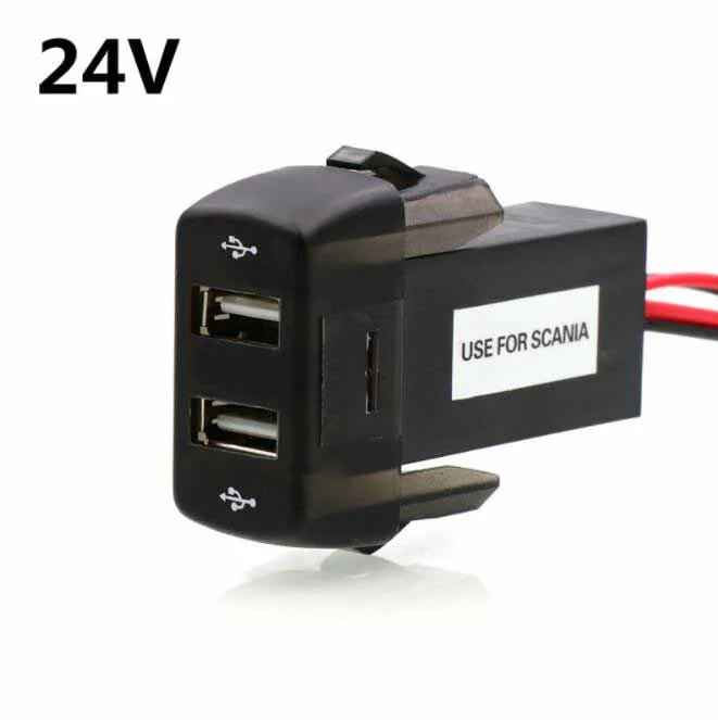 Автомобильное зарядное устройство с двумя USB портами 5 В 2 1 а/2 А|Кабели адаптеры и