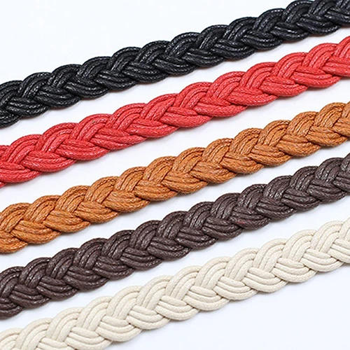 

Women Fashion Braided Rope Pin Buckle Belt Wild Casual Dress Decorative Belt