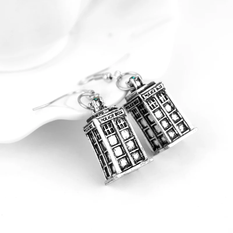 Hanchang ТВ серии Доктор Кто тематический Jewelry телефонная будка Серебряный дом