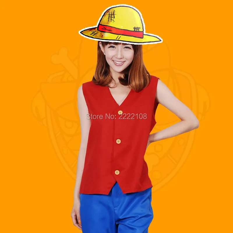 Новый костюм для косплея цельная Обезьяна D. Luffy 1 й косплей на Хэллоуин комплект