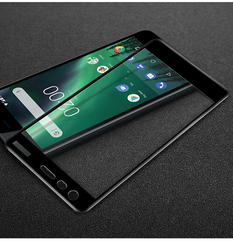 100 шт./лот 3D закаленное стекло для Nokia 2 Полное покрытие экрана Взрывозащищенная