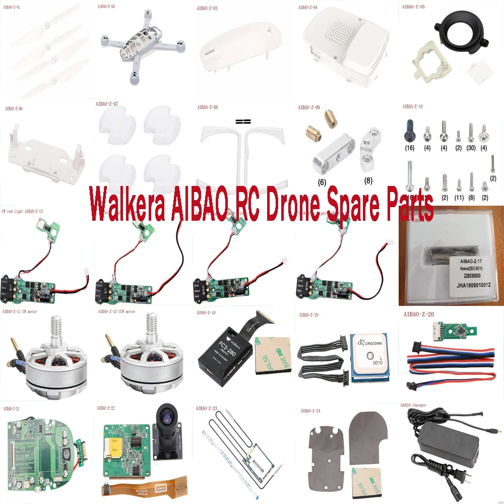 Запасные части для радиоуправляемого дрона Walkera AIBAO пропеллеры в корпусе лезвие