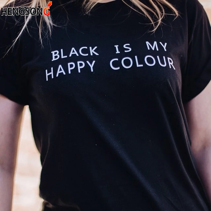 Летняя футболка женская мода высокое качество унисекс Пара черный мой