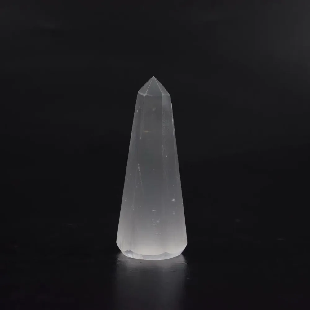 

energy stone drop shipping Natural selenite crystal gemstone twist point healing chakra Christmas gift remove negative energy