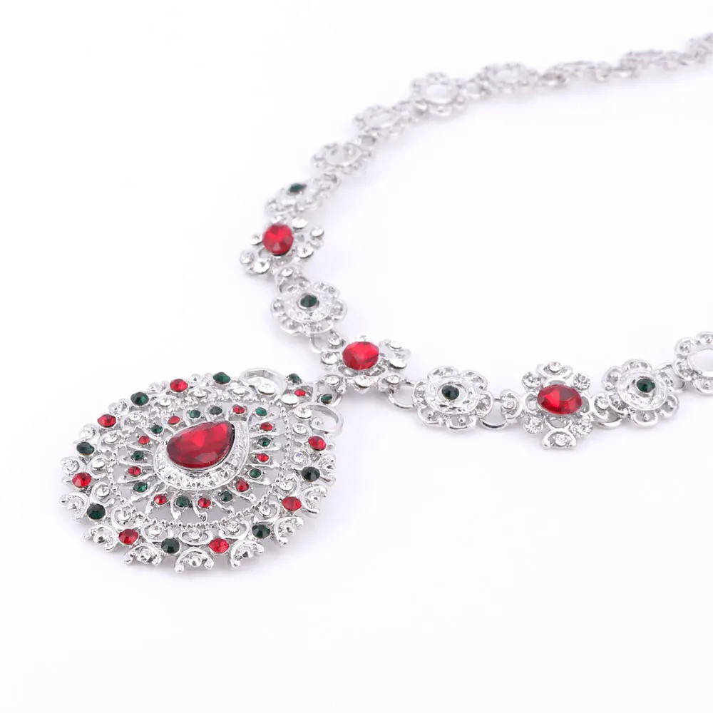 Комплект ювелирных изделий из африканских бусин посеребренный ювелирный набор