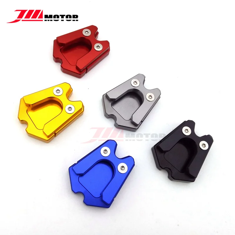 

Tatinium Color Motorcycle CNC Alunimun Side Stand Enlarger Plate Kickstand Entension Pad For VESPA GTS GTV 3Vie