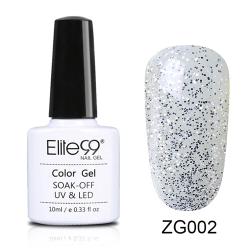 ZG002 Elite99 10 мл Блестящий жемчужный Гель-лак для ногтей замачиваемый УФ-Гель-лак Полупостоянный Блеск Гель-лак для маникюра гели для дизайна ногтей - Цвет: ZG002