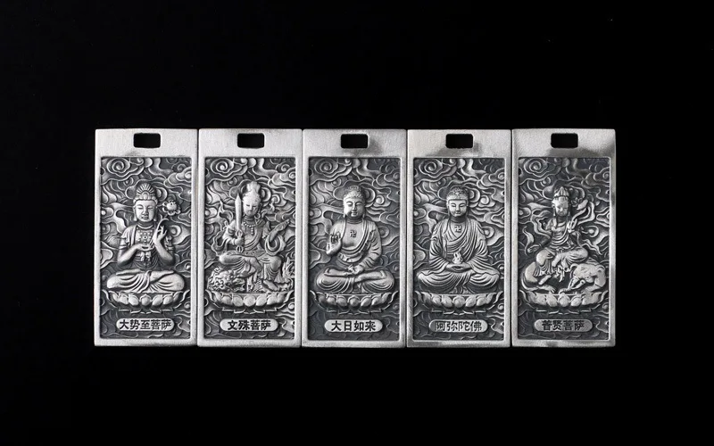 Амулет Будды из серебра 925 пробы молитвенный кулон для мужчин и женщин A2194 |