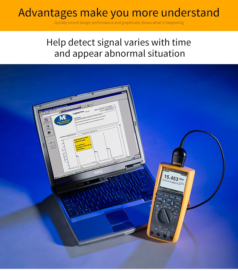 Цифровой мультиметр Fluke 287C с истинным эффективным значением, функция захвата тренда, высококачественный ручной мультиметр FLUKE 287 287CN
