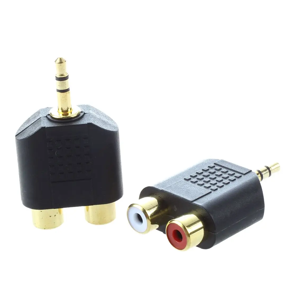 2x RCA Женский до 1x3 5 мм штекер аудиосигнала адаптер|phono|phono rcaphono jack |