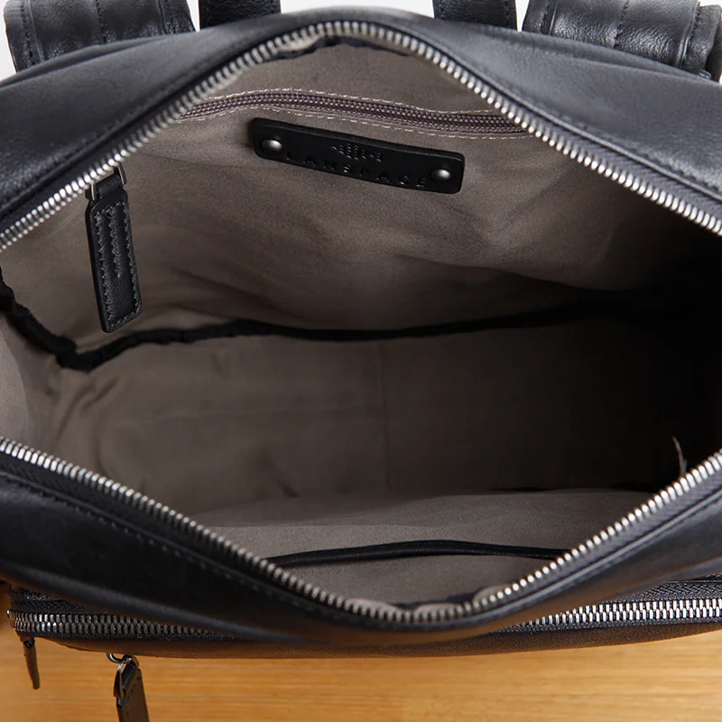 LAN мужской рюкзак из коровьей кожи брендовая британская большая дорожная сумка