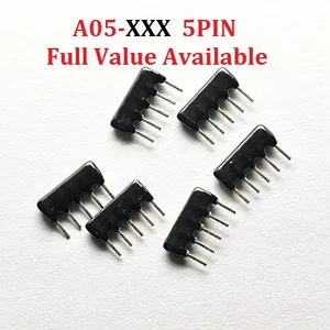 20 шт., резистор, сетевой, A05-101102103472331203151473222223511512471221333GJRом 1k 10K 4,7 K 330R 150R 100R 5PIN