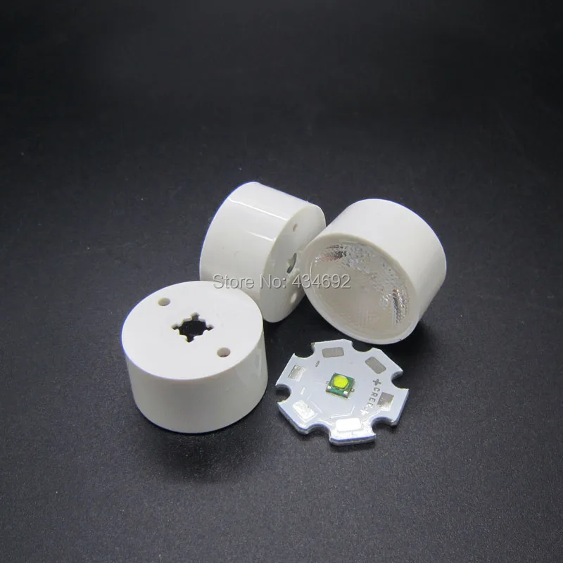 50 шт. белые светодиодные лампы 15 30 45 60 градусов 19 7 мм PMMA для Cree XPE XPG XPL 3535 3030|led lens reflector collimator|reflector collimatorled |