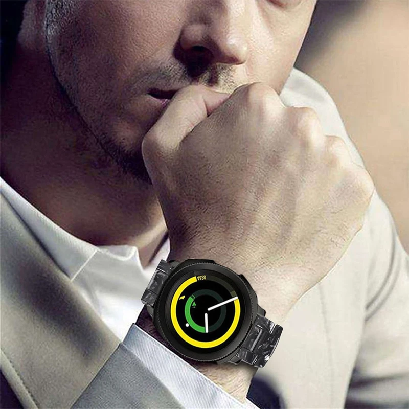 Ремешок полимерный для наручных часов браслет samsung galaxy watch active 2 S2 classic 42 мм amazfit GTR