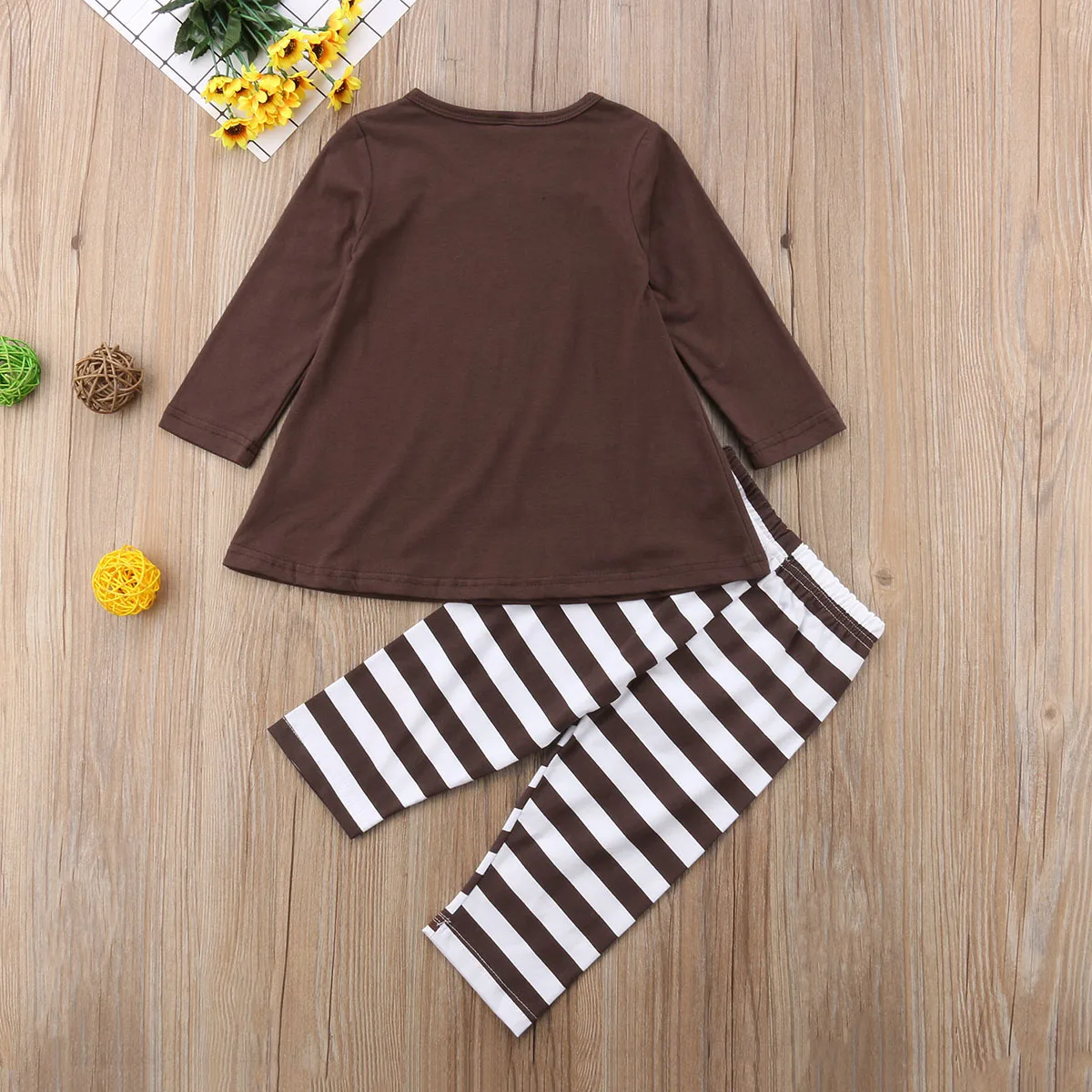 Pudcoco ясельного и дошкольного возраста детская одежда для девочек комплект одежды